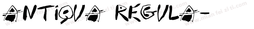 Antiqua Regula字体转换